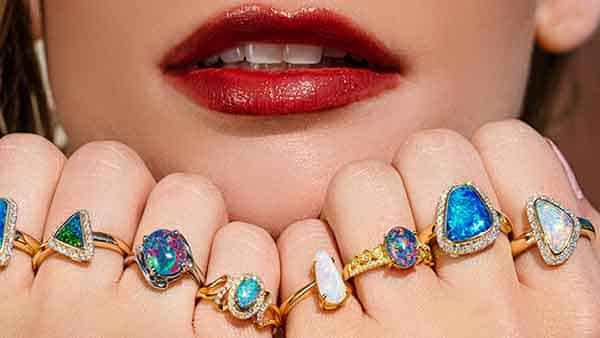 Brooke Gregson Double Heart Australian Opal Ring